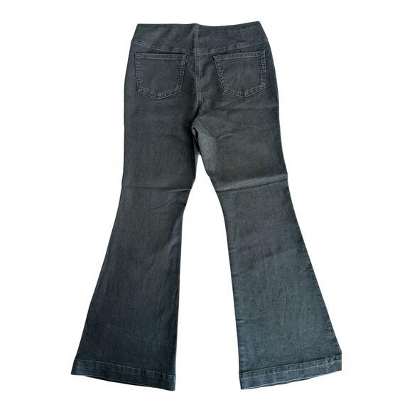 INC International Concepts Women's High Rise Flared Pull On Pants Black 14 NWT - Picture 2 of 7